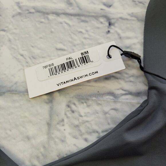 Vitamin A Leah Grey One-Piece Sustainability Is Sexy Swimsuit size Medium (8) - Picture 9 of 14